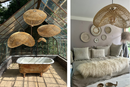 XL Handcrafted Rattan Lamp - Cloud | Natural | 120 cm