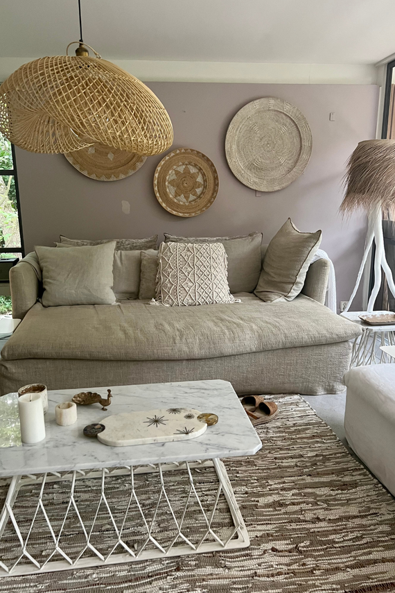 XL Handcrafted Rattan Lamp - Cloud | Natural | 120 cm