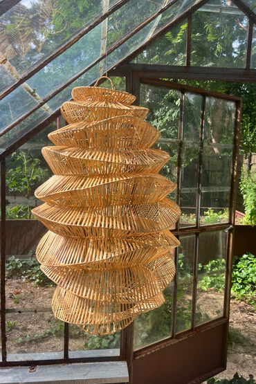 XL Handcrafted Rattan Lamp - Organic | Natural | 85 cm