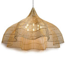 XL Handcrafted Rattan Lamp - Flower | Natural | 120 cm