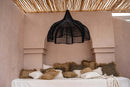 Flower Rattan Hanging Lamp (80 cm) - Natural Boho Lighting | Mandala Stencil