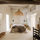XL Handcrafted Rattan Lamp - Flower | Natural | 120 cm