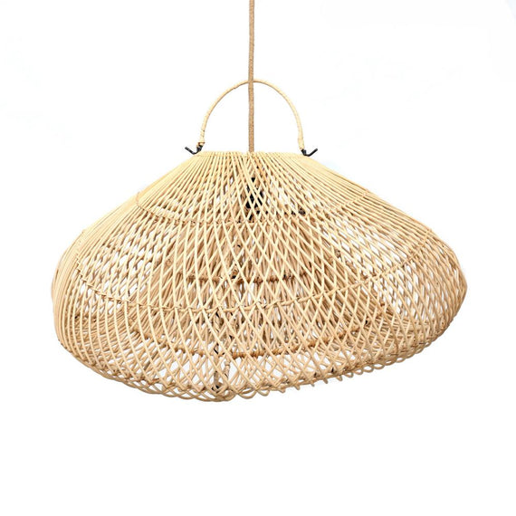 Cloud Lamp Rattan Organic Shape | Mandala Stencil