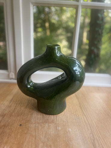 Organic Shaped Vase | Green