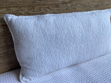 Linnen Pillow + Filling | Jacquard Zigzag
