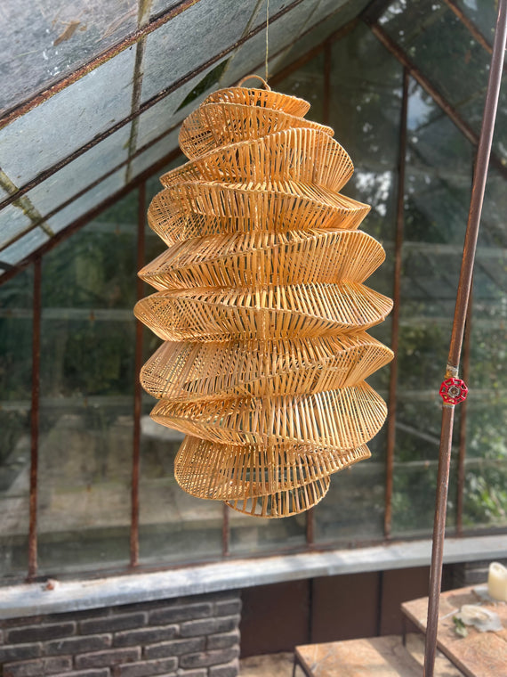 XL Handcrafted Rattan Lamp - Organic | Natural | 85 cm