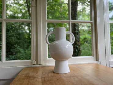 Organic Shaped Vase | White