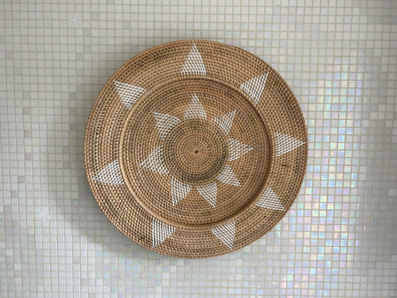 Rotan XL Muiur mand  muur bord 60 cm