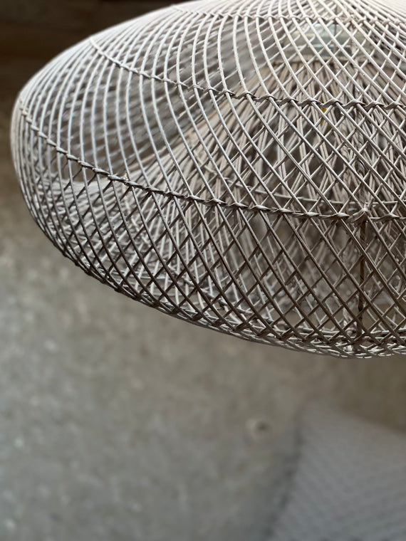 XL Handcrafted Rattan Lamp - Cloud | White | 100 cm