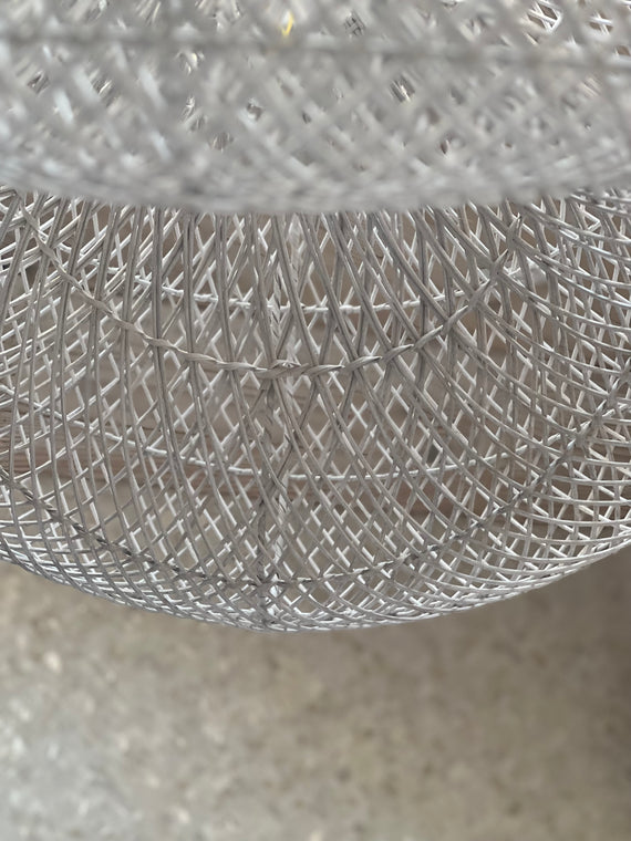 XL Handcrafted Rattan Lamp - Cloud | White | 100 cm