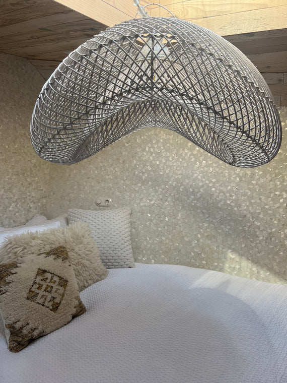 XXL cloud lamp organic shape - 120 cm - WIT