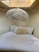 XXL Cloud organic rattan lamp - 150 cm - WIT