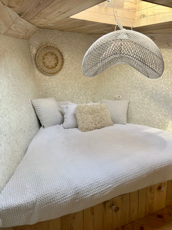 XXL cloud lamp organic shape - 120 cm - WIT