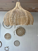 Handcrafted Rattan Lamp - Flower | Natural | 40 cm