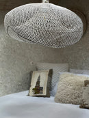 XL Handcrafted Rattan Lamp - Cloud | White | 100 cm