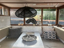 XL Handcrafted Rattan Lamp - Cloud | Black | 120 cm