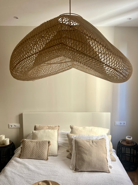 XL Handcrafted Rattan Lamp - Cloud | Natural | 120 cm