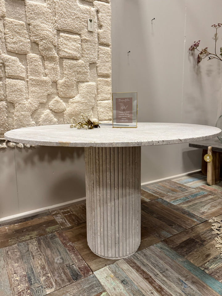 Travertine Table - Round | 120 cm
