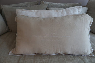 Linnen Pillow + Filling | Wanderlust | Natural