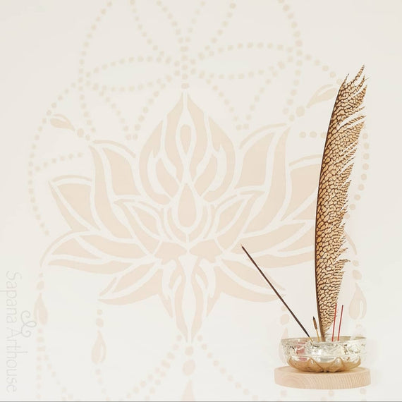 Lotus Flower of Life - XL Mandala Stencil