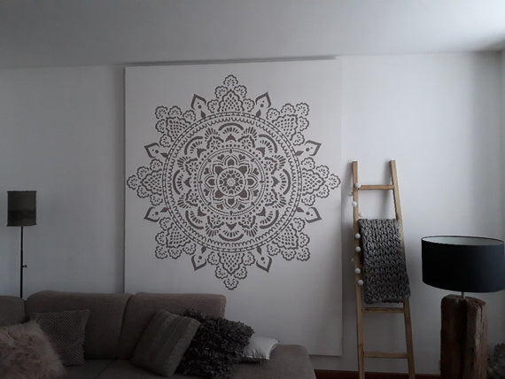Heilige Mandala - XXL Mandala-muurstencil