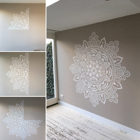Heilige Mandala - XXL Mandala-muurstencil