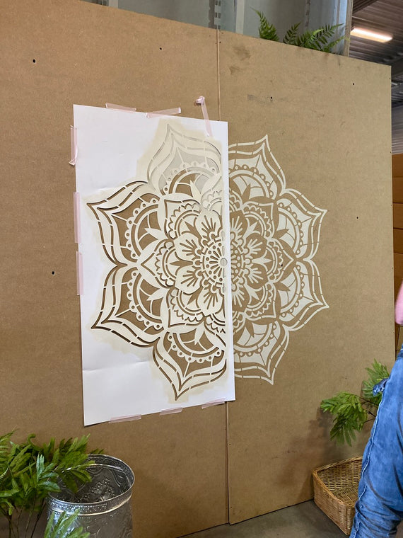 Holy Moly - XL Mandala Stencil