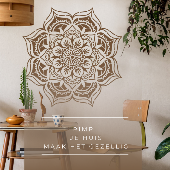 Holy Moly - XL Mandala Stencil