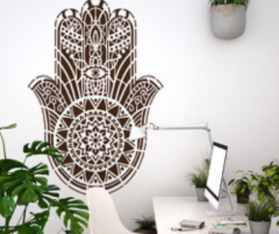 Hand of Fatima - XL Mandala Stencil