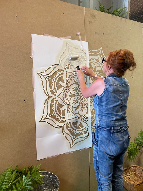 Holy Moly - XL Mandala Stencil