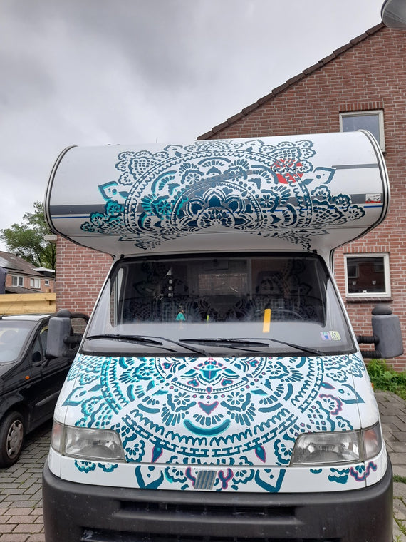 Heilige Mandala - XXL Mandala-muurstencil