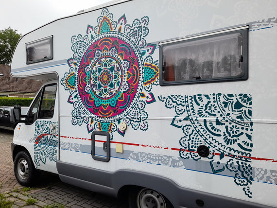 Heilige Mandala - XXL Mandala-muurstencil