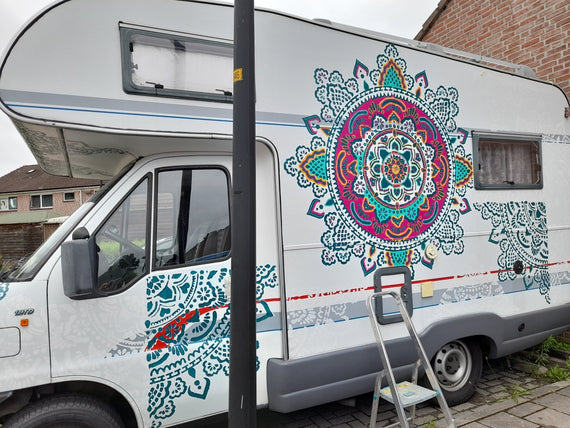 Heilige Mandala - XXL Mandala-muurstencil