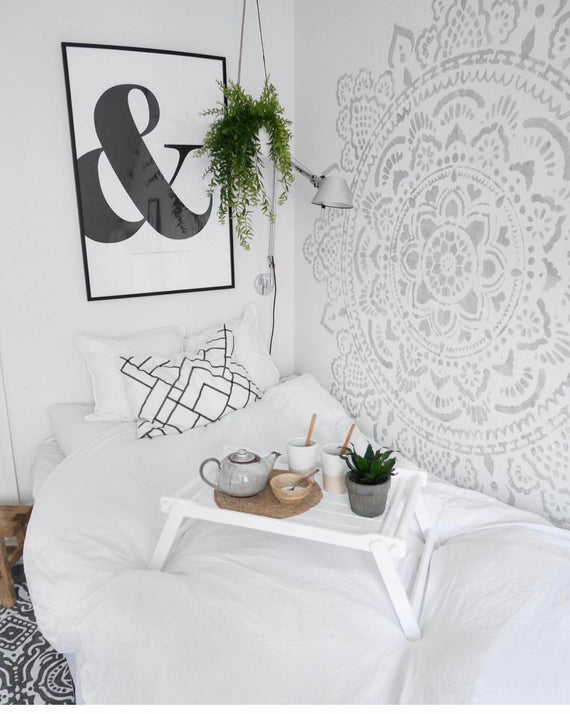 Heilige Mandala - XXL Mandala-muurstencil