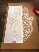 Hand of Fatima - XL Mandala Stencil