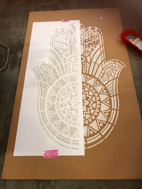 Hand of Fatima - XL Mandala Stencil