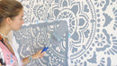 Heilige Mandala - XXL Mandala-muurstencil