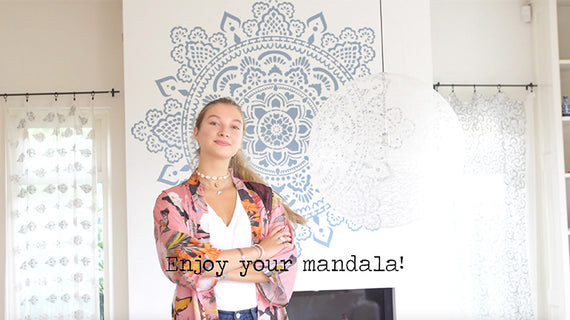 Heilige Mandala - XXL Mandala-muurstencil