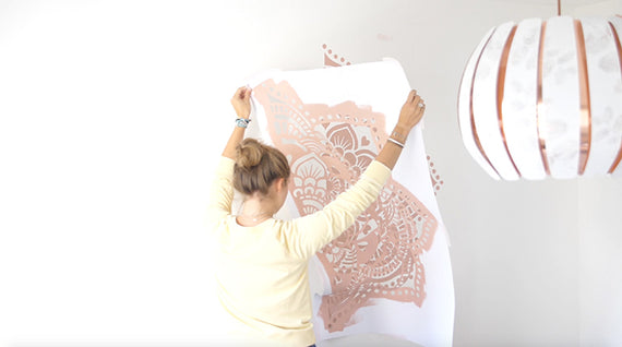 Yoga Mandala - XL mandala stencil