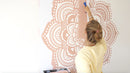 Yoga Mandala - XL mandala stencil