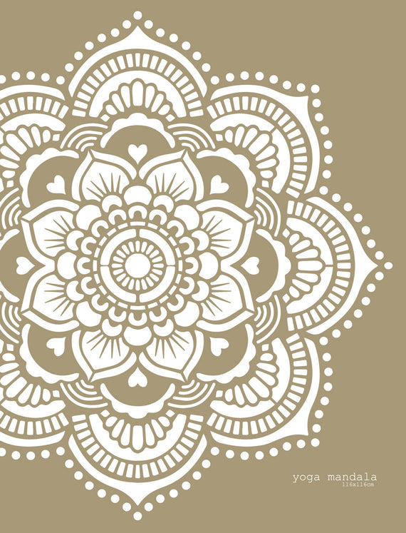 Yoga Mandala - XL mandala stencil