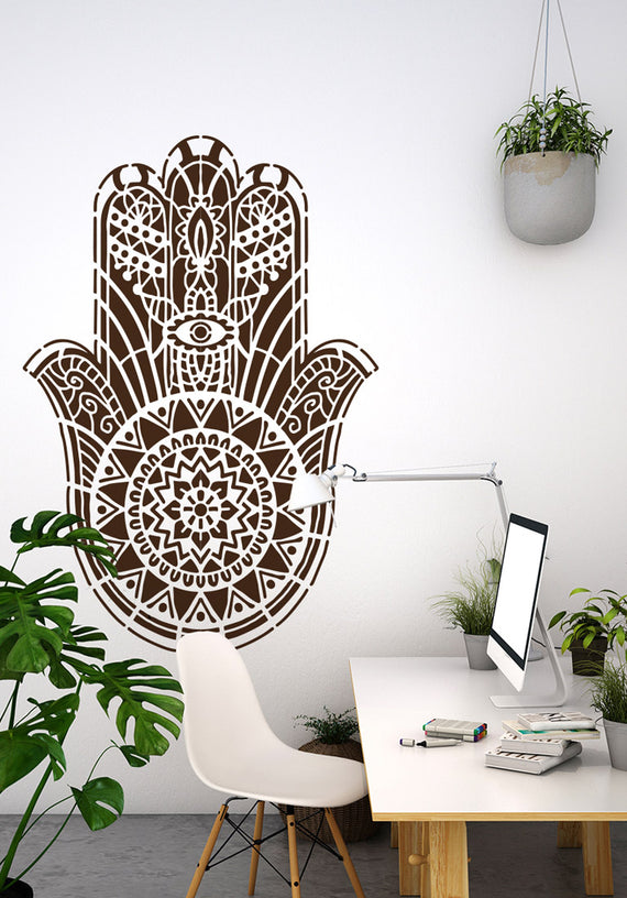Hand of Fatima - XL Mandala Stencil