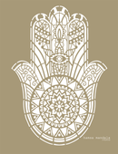 Hand of Fatima - XL Mandala Stencil