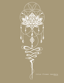 Lotus Flower of Life - XL Mandala Stencil