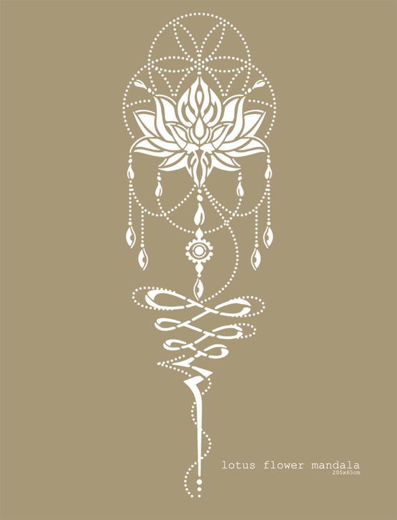 Lotus Flower of Life - XL Mandala Stencil