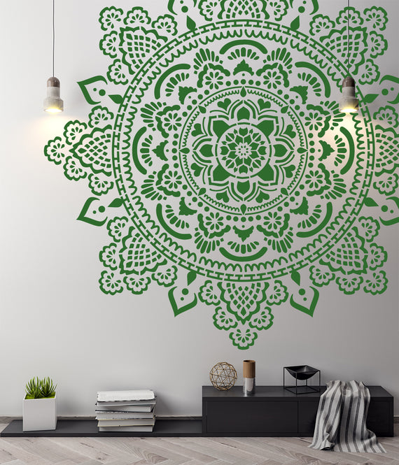Heilige Mandala - XXL Mandala-muurstencil