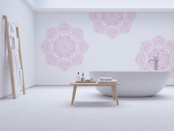 Yoga Mandala - XL mandala stencil