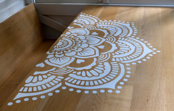 Yoga Mandala - XL mandala stencil