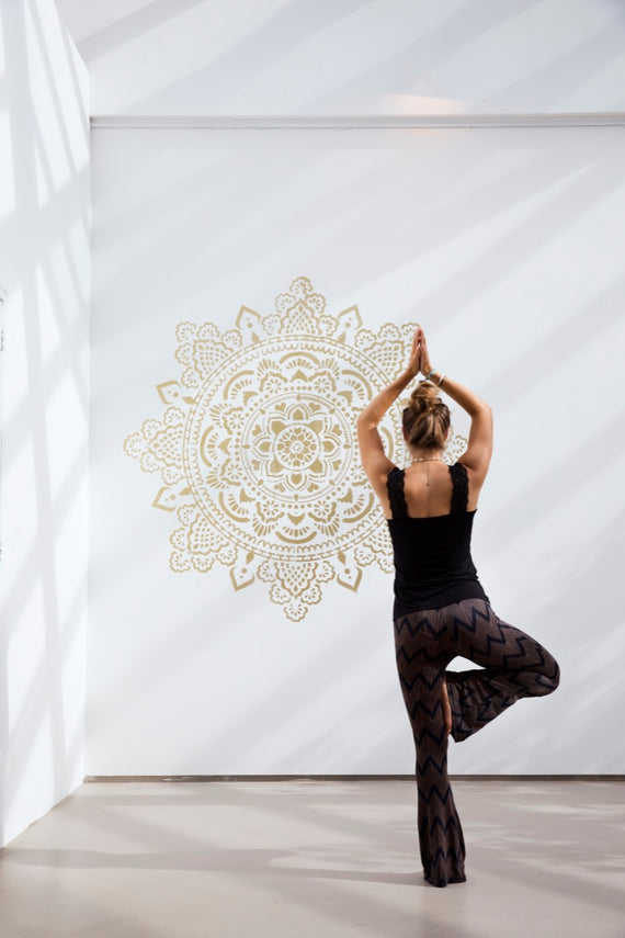 Heilige Mandala - XXL Mandala-muurstencil