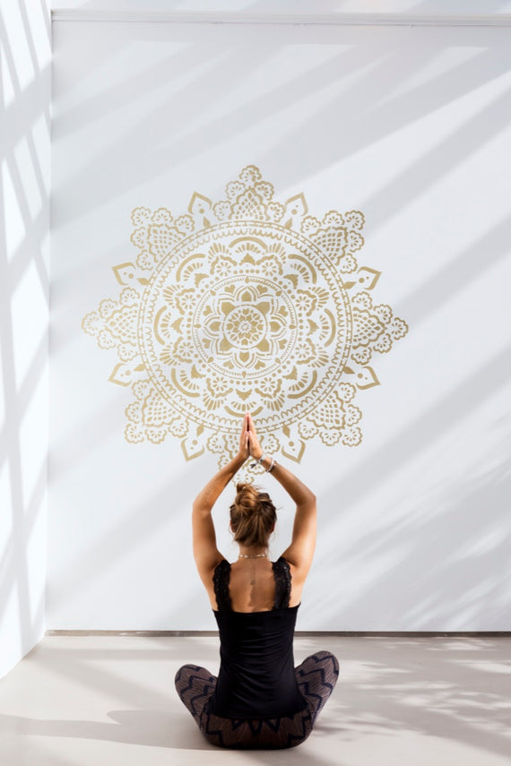 Heilige Mandala - XXL Mandala-muurstencil